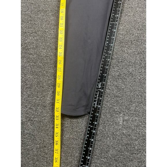 Nike Dri Fit Cropped Running Pants Womens Size 1X Black Drawstring Mid Rise - Picture 6 of 6